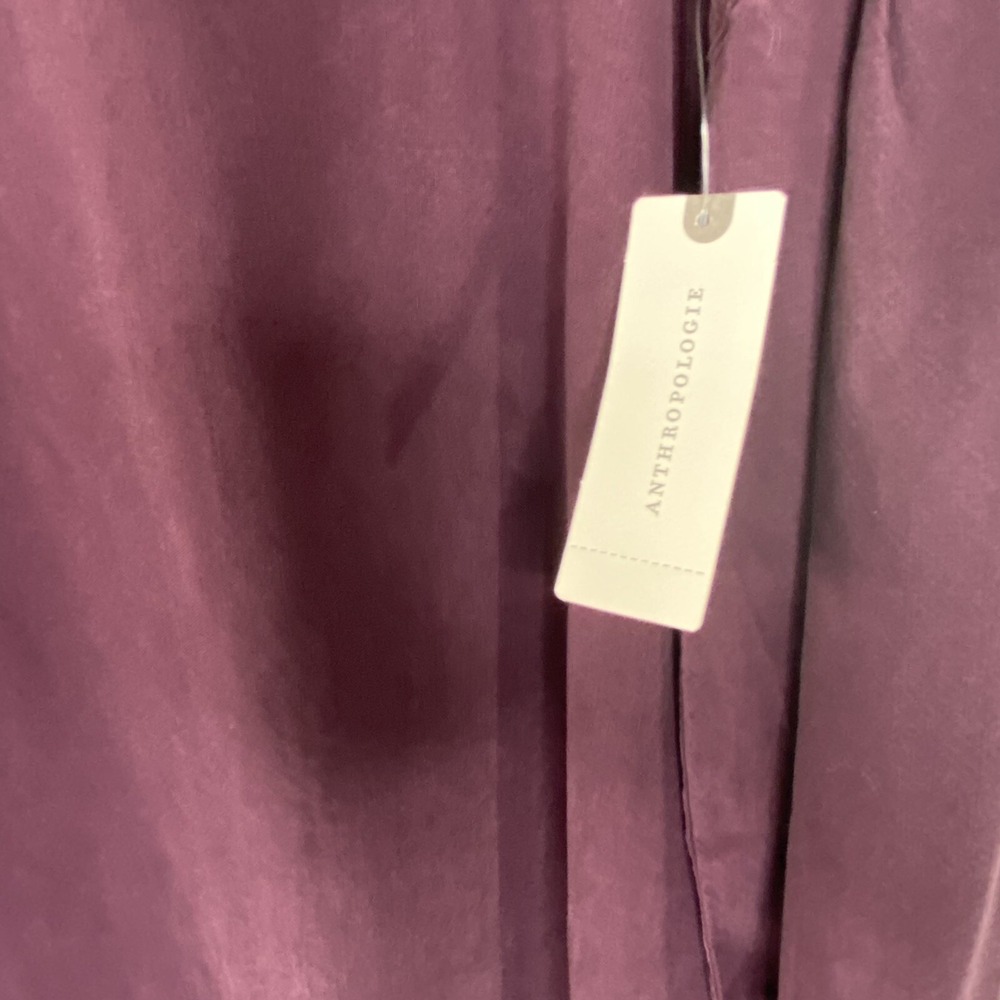 Cloth & Stone Anthropologie Purple Bell Sleeve Tunic Dress NWT Size S Made in US - Picture 12 of 12